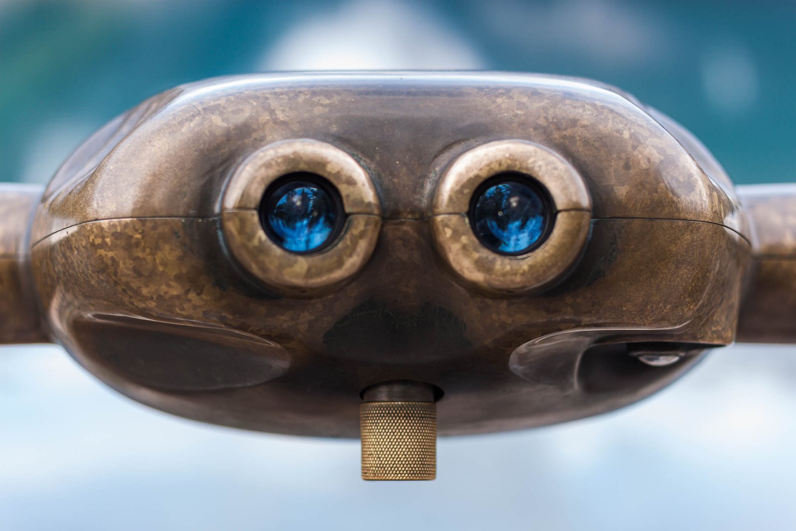 Binoculars tourist